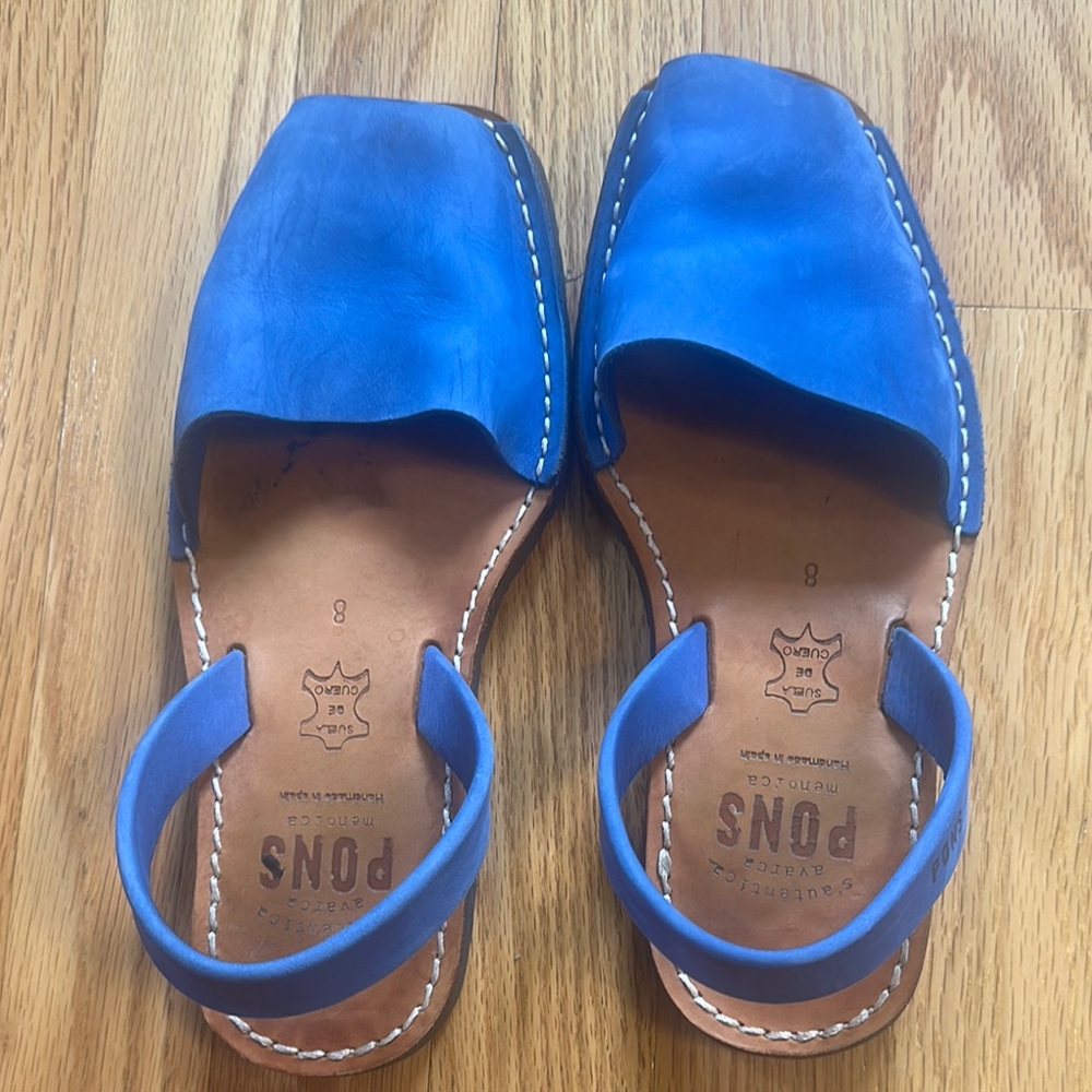 Pons Quintana Blue and Brown Loafers with Sleek Design